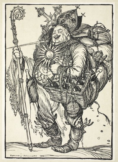 Herr Michel ADC, to the Crown Prince on his return from the Promised Land, illustration from The Kaiser