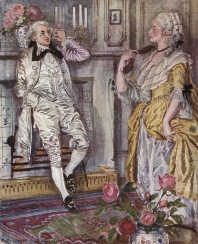 Illustration for The Vicar of Wakefield by Oliver Goldsmith by Edmund Joseph Sullivan