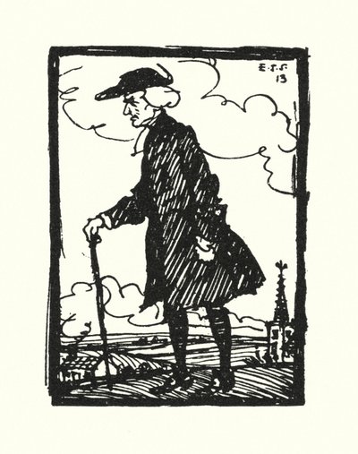 Illustration for The Vicar of Wakefield by Oliver Goldsmith by Edmund Joseph Sullivan