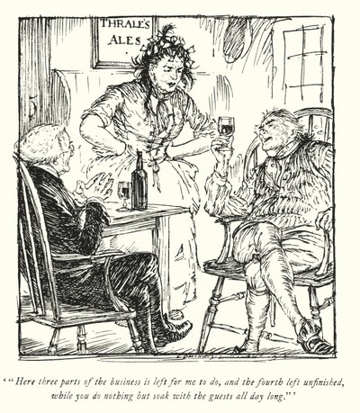 Illustration for The Vicar of Wakefield by Oliver Goldsmith by Edmund Joseph Sullivan