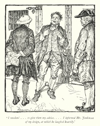 Illustration for The Vicar of Wakefield by Oliver Goldsmith by Edmund Joseph Sullivan