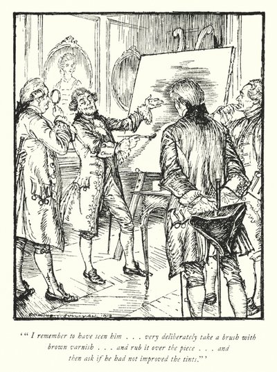 Illustration for The Vicar of Wakefield by Oliver Goldsmith by Edmund Joseph Sullivan