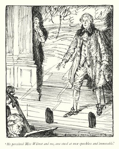 Illustration for The Vicar of Wakefield by Oliver Goldsmith by Edmund Joseph Sullivan