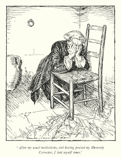 Illustration for The Vicar of Wakefield by Oliver Goldsmith by Edmund Joseph Sullivan