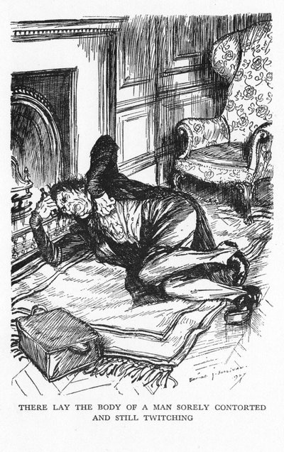 Scene from The Strange Case of Dr Jekyll and Mr Hyde by Robert Louis Stevenson by Edmund Joseph Sullivan