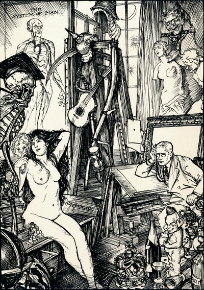 The Cartoonist - Stage VI, c1920 by Edmund Joseph Sullivan