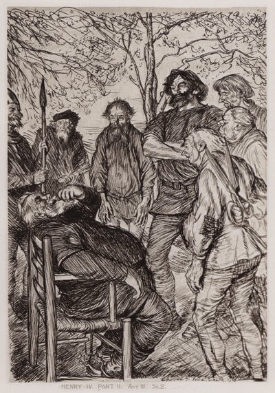 The Second Part of King Henry IV, Act III, Sc 2 by Edmund Joseph Sullivan