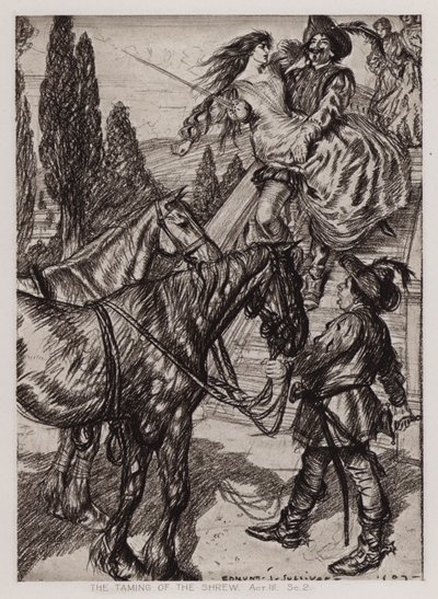 The Taming of the Shrew, Act III, Sc 2 by Edmund Joseph Sullivan