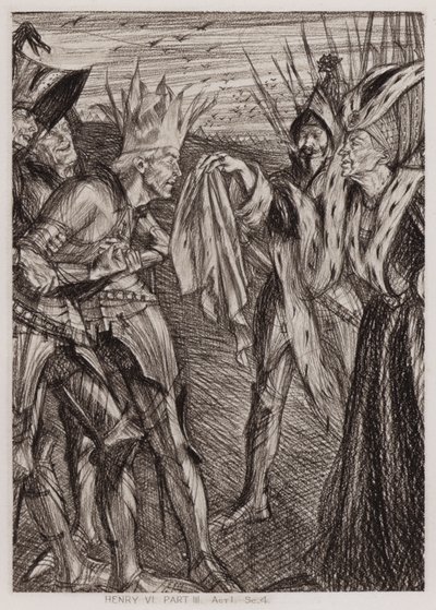 The Third Part of King Henry VI, Act I, Scene 4 by Edmund Joseph Sullivan