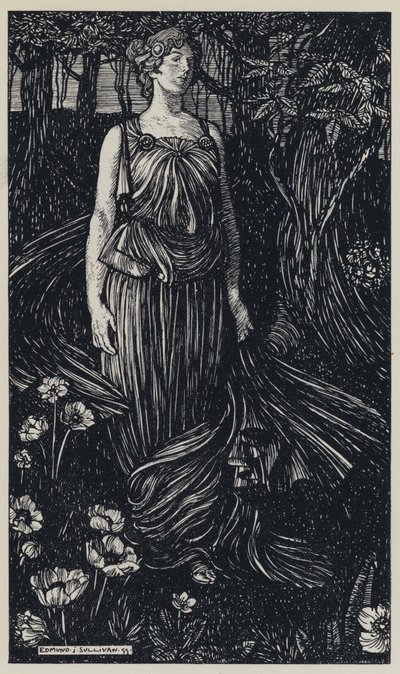 Tennyson, Illustration for A Dream of Fair Women and Other Poems by Edmund Joseph after Sullivan