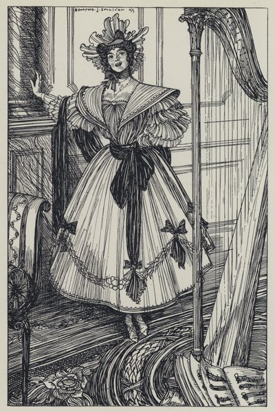 Tennyson, Illustration for A Dream of Fair Women and Other Poems by Edmund Joseph after Sullivan