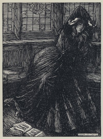 Tennyson, Illustration for A Dream of Fair Women and Other Poems by Edmund Joseph after Sullivan