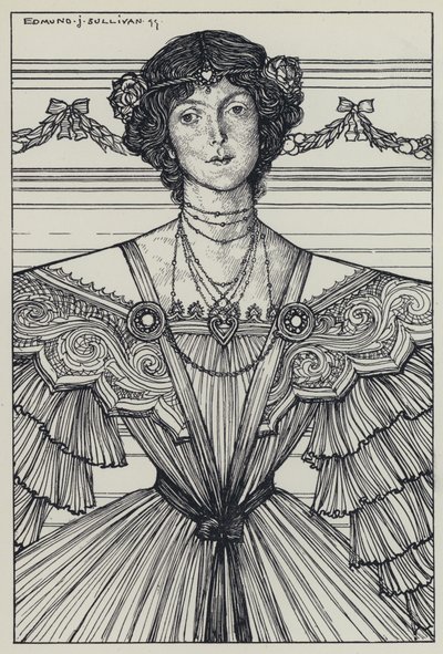 Illustration for A Dream of Fair Women and Other Poems by Edmund Joseph after Sullivan