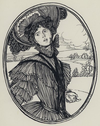 Illustration for A Dream of Fair Women and Other Poems by Edmund Joseph after Sullivan