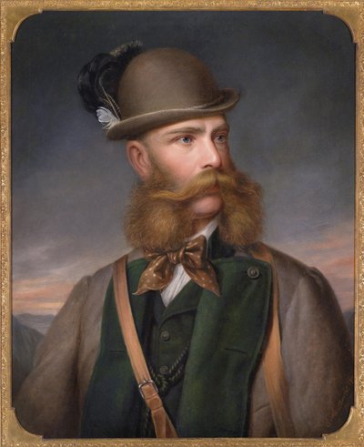 Portrait of Franz Joseph I of Austria in Hunting Dress, 1877 by Edmund Mahlknecht