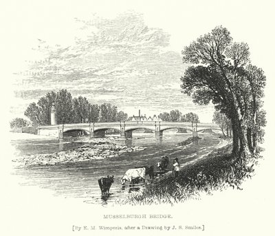 Musselburgh Bridge by Edmund Morison (after) Wimperis