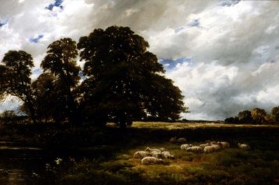 Landscape with Sheep by Edmund Morison Wimperis