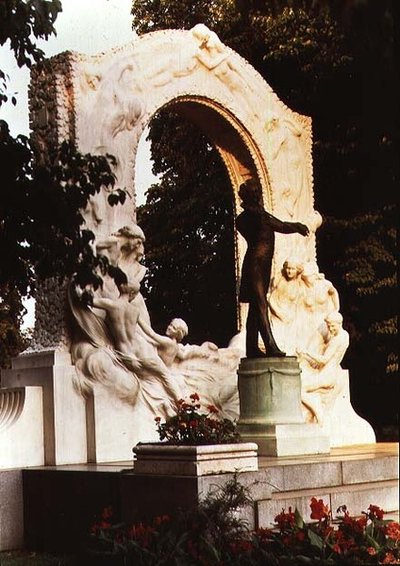 Monument to the Austrian Composer Johann Strauss the Younger by Edmund Ritter von Hellmer
