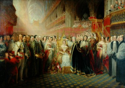 Coronation of Queen Victoria by Edmund Thomas Parris