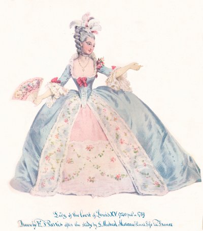 Lady of the Court of Louis XV, 19th century by Edmund Thomas Parris