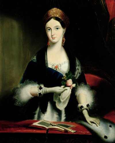 Queen Victoria at Drury Lane Theatre by Edmund Thomas Parris