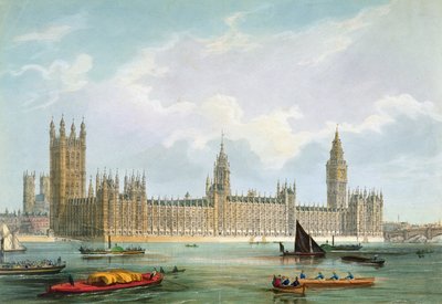 The New Houses of Parliament, engraved by Thomas Picken published by Lloyd Bros. and Co., 1852 by Edmund Walker
