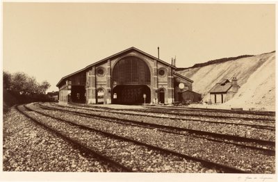 Gare de Longueau, 1855 by Edouard Denis Baldus