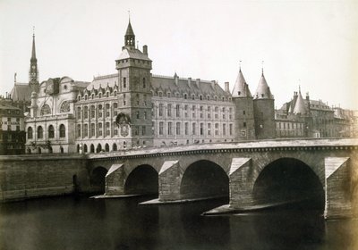 The Conciergerie and the Pont au Change by Edouard Denis Baldus