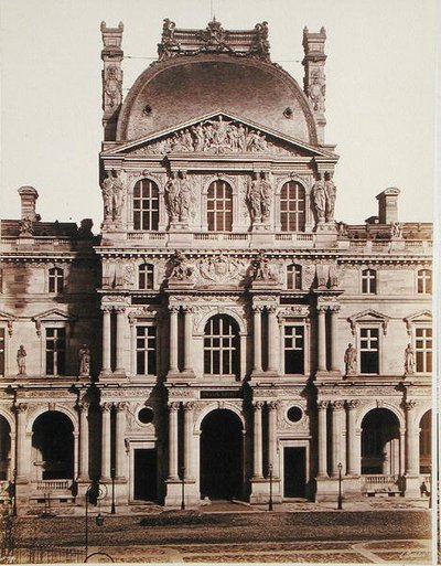 The Pavilion Richelieu of The Louvre by Edouard Denis Baldus