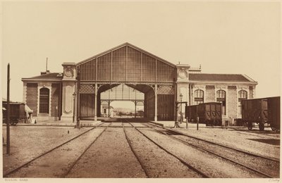 Toulon Train Station, 1861 or later by Edouard-Denis Baldus