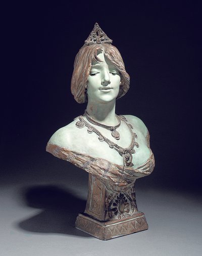 Bust modelled as Sarah Bernhardt, Exposition Universelle, Paris by Edouard (after) Drouot