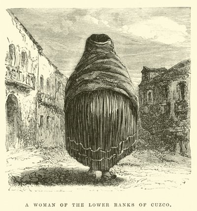 A woman of the lower ranks of Cuzco by Edouard (after) Riou