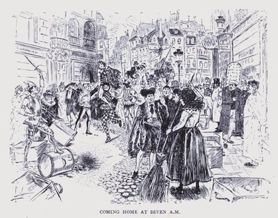 Bohemian Paris: Coming Home at Seven AM by Edouard Alfred (1875-1954) Cucuel