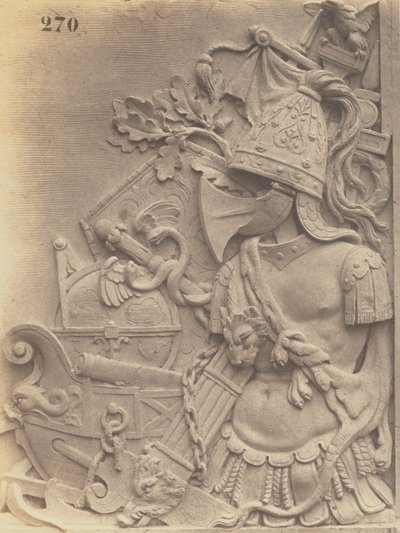 Decorative Element by Emile Knecht, Decoration of the Louvre, Paris by Édouard Baldus