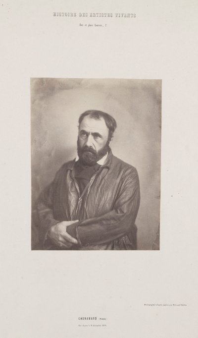 Portrait of Paul Chenavard, from the Series Histoire des Artistes Vivants by Édouard Baldus