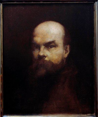 Portrait of the French Poet Paul Verlaine (1844-1896) by Edouard Chantalat