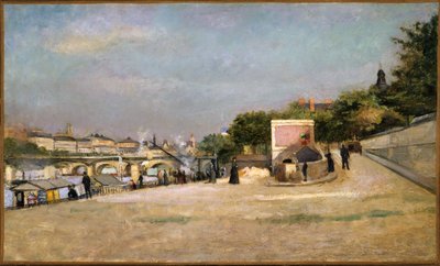 The Pont des Arts and the Pont-Neuf, seen from the bank of the Pont des Saints-Pères, circa 1880 by Edouard Cremieux