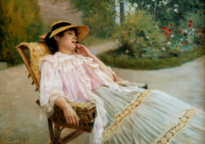 The nap by Edouard Debat Ponsan