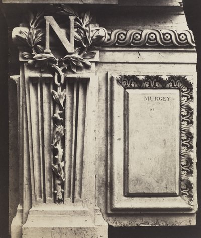 Decorative Element, New Louvre by Edouard Denis Baldus