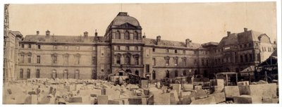 The Louvre Museum: The Napoleon Courtyard from the Carousel by Edouard Denis Baldus