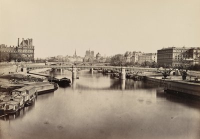 The Solferino Bridge, Paris, c. 1860 by Edouard Denis Baldus