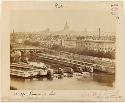 View of the Louvre, Paris, c.1865-1900 by Edouard Dontenville