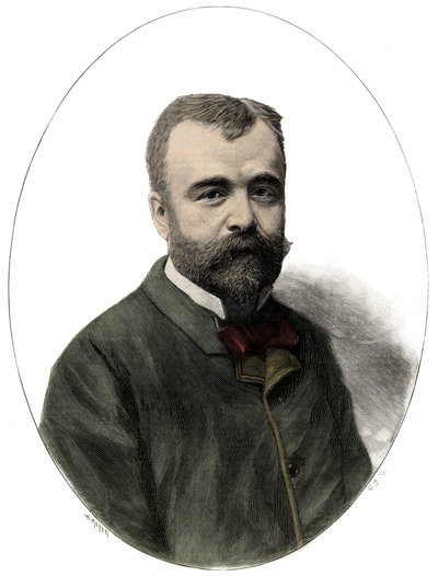 Portrait of Ernest Lavisse (1842-1922), French Historian and Academician (engraving by Navellier in 