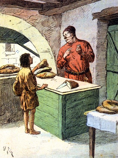 A Baker in the Middle Ages by Edouard Francois Zier