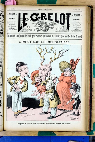 Cover of Le Grelot, number 1009, Satirical in Colours by Edouard Guillaumin Pepin