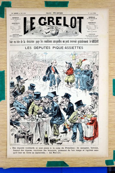 Cover of Le Grelot, number 1323, Satirical in Colors by Edouard Guillaumin Pepin