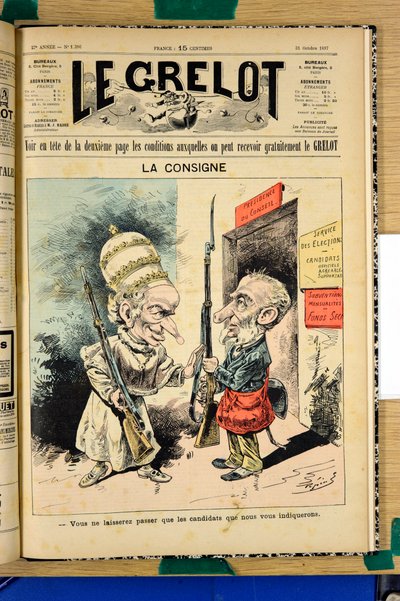 Cover of Le Grelot, No. 1386, Satirical in Colors by Edouard Guillaumin Pepin