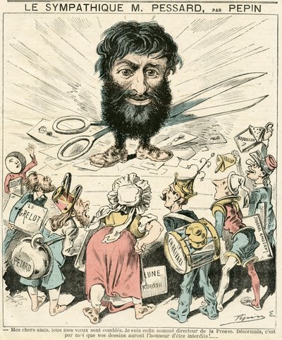 Cover of Le Grelot, number 356, Satirical in Colours by Edouard Guillaumin Pepin