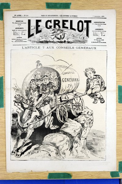 Cover of Le Grelot, number 439, Satirical in Colors by Edouard Guillaumin Pepin