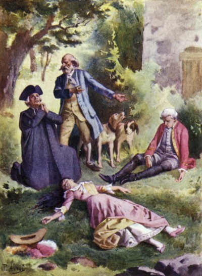 Dead, Dead! Said Patience, And There is the Murderer!. Illustration for Mauprat by George Sand by Edouard Henri Avril